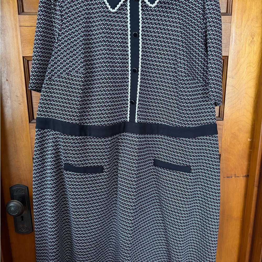 Modcloth Black and Pink Textured Dress Size 3X